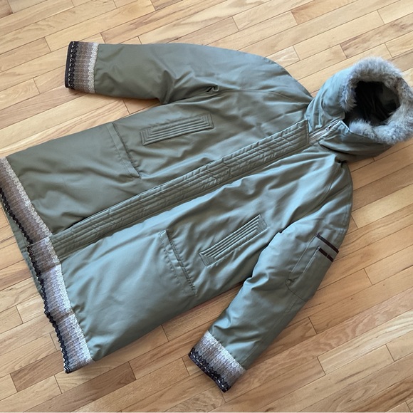 🔥Like new - Vintage 70s Rice Sportswear Men’s heavy winter parka wolf fur hood - Picture 1 of 16